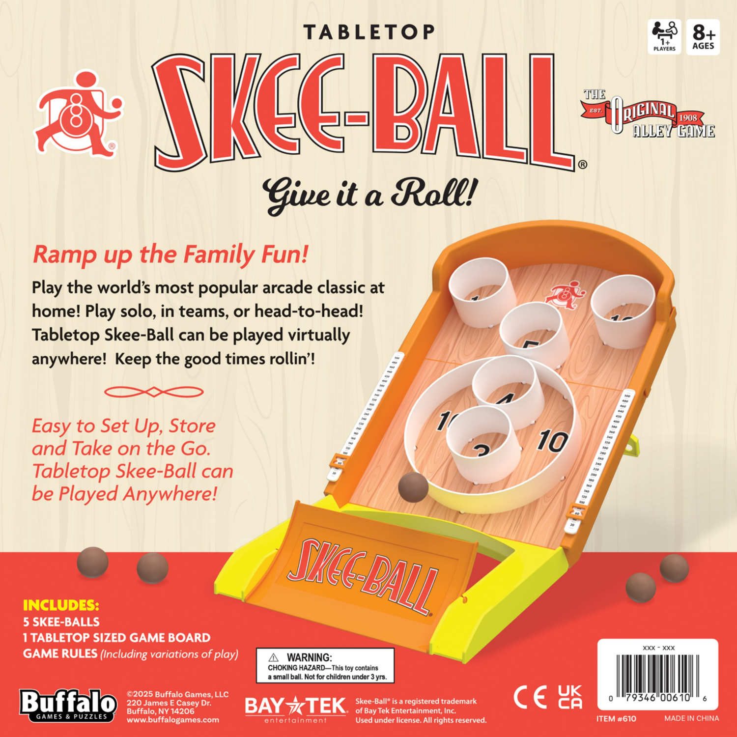 slide 3 of 3, Buffalo TABLETOP SKEE-BALL, 1 ct