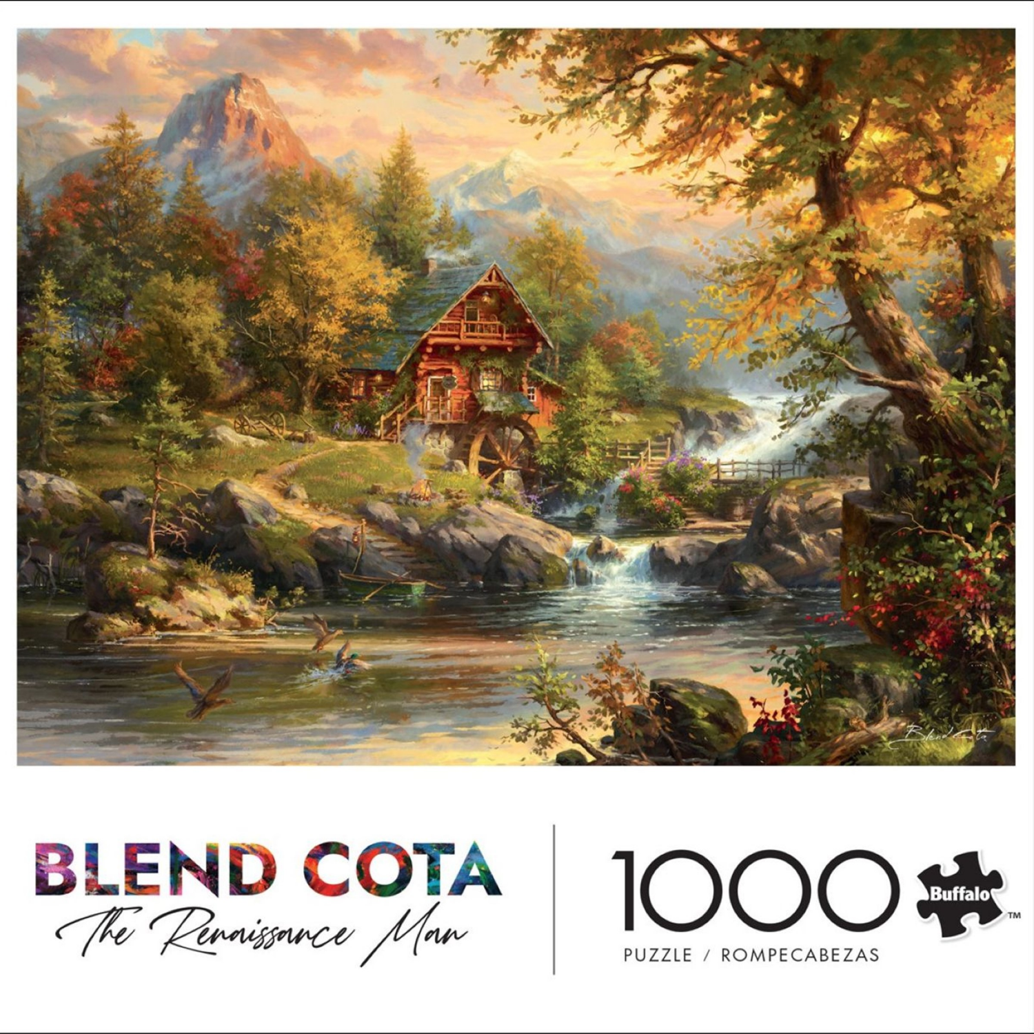 slide 2 of 3, Buffalo 1000PC BLEND COTA / REDINA TILI PUZZLE, 1000 ct