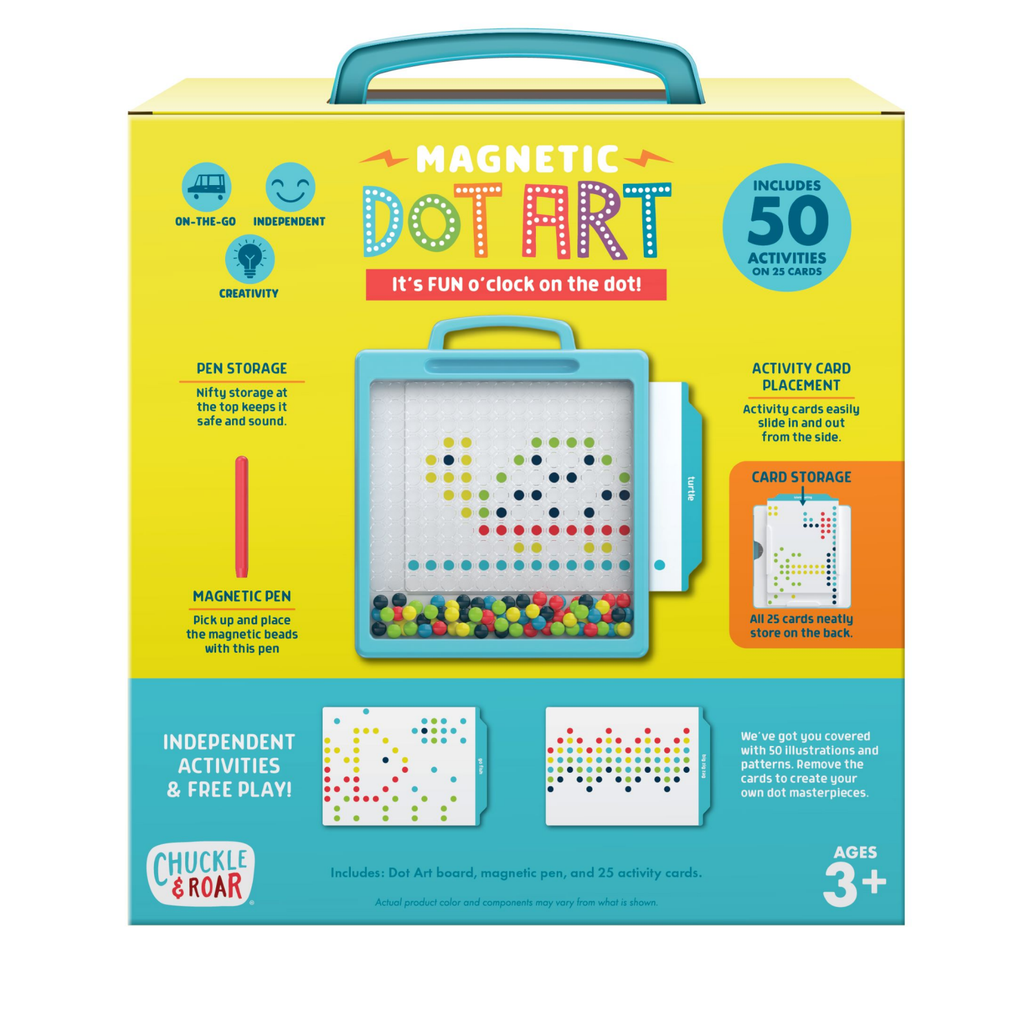 slide 2 of 2, Chuckle & Roar Magnetic Dot Art Designer Travel Art Kit, 1 ct