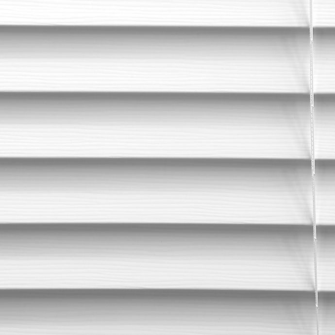 slide 4 of 6, Real Simple Faux Wood Cordless Shade - White, 32.5 in x 36 in