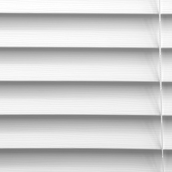 slide 6 of 6, Real Simple Faux Wood Cordless Shade - White, 28 in x 60 in