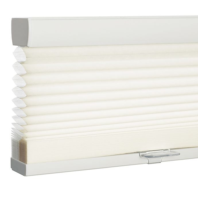 slide 3 of 3, GLOWE Cordless Light Filtering Cellular Shade - Natural, 34 in x 72 in