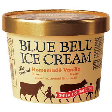 slide 1 of 1, Blue Bell Homemade Vanilla Ice Cream, 64 oz