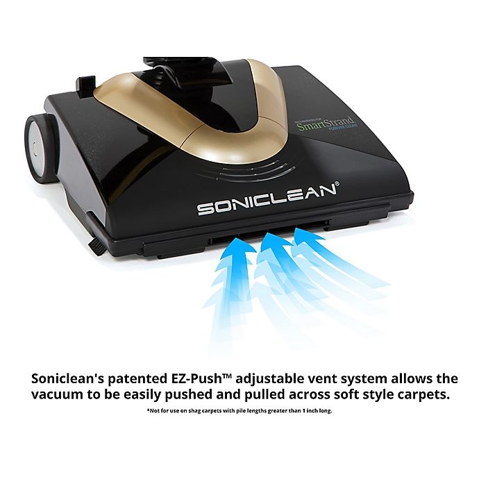 slide 3 of 7, Soniclean Soft Carpet Series Vacuum Cleaner - Black/Gold, 1 ct