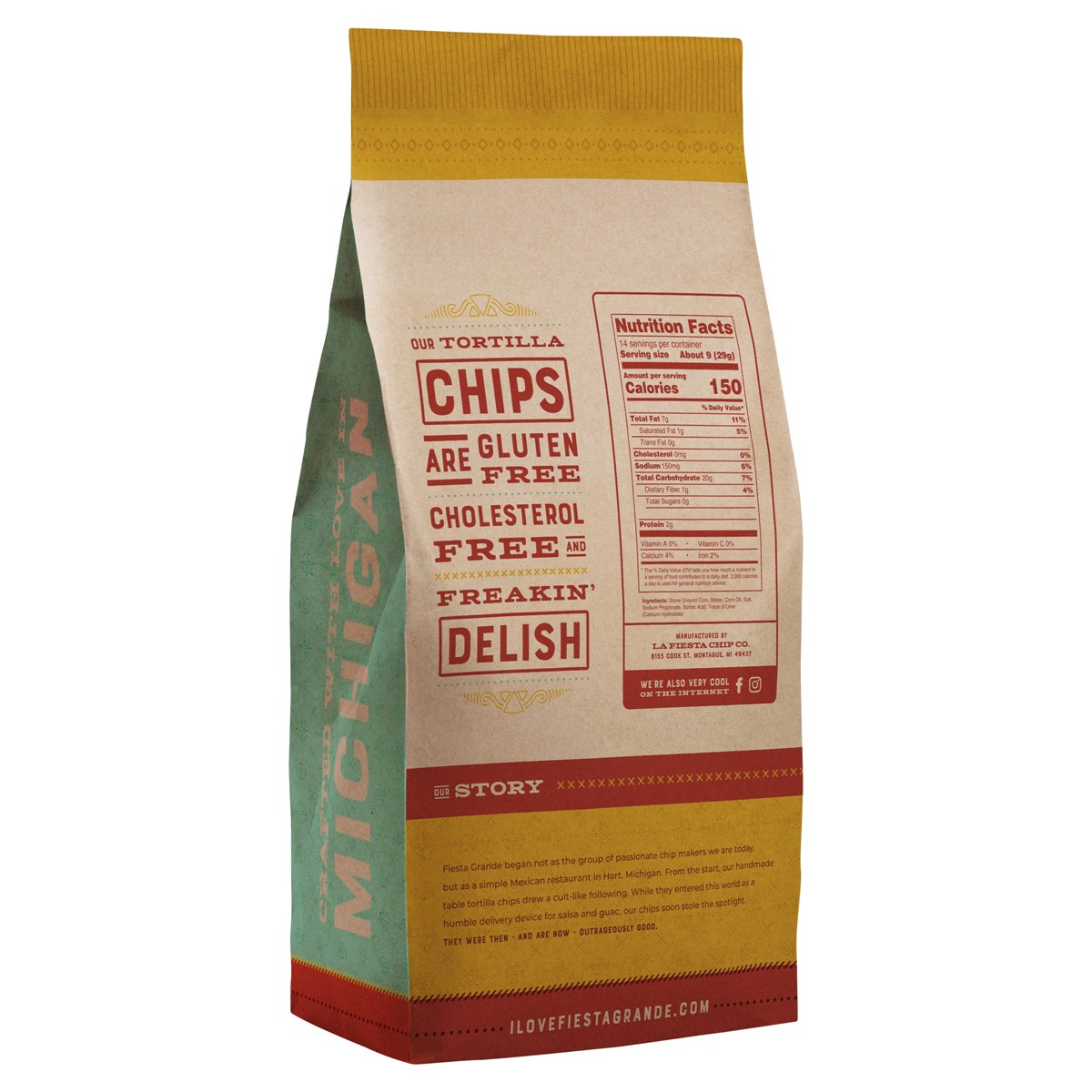 slide 2 of 2, Fiesta Grande Tortilla Chips 14 oz, 14 oz