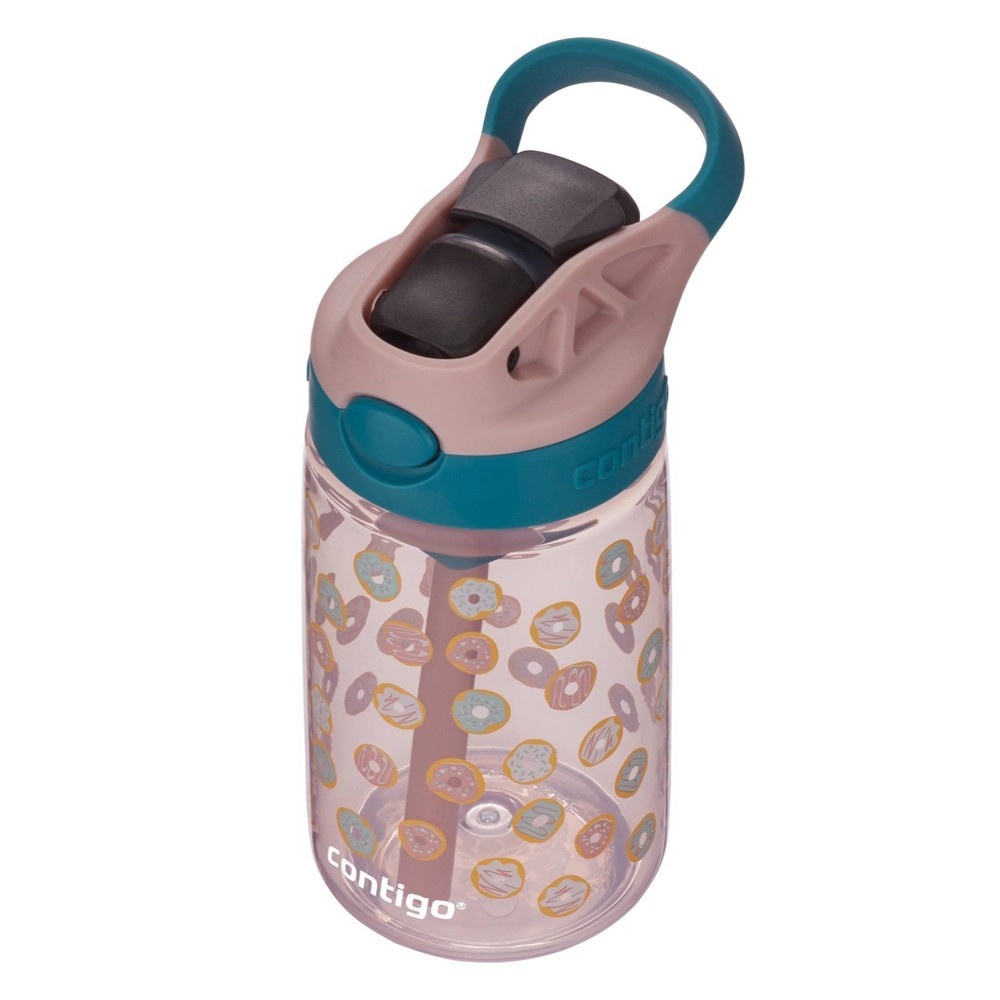 slide 2 of 3, Contigo 14oz Kids Water Bottle with Redesigned AutoSpout Straw Donuts, 1 ct