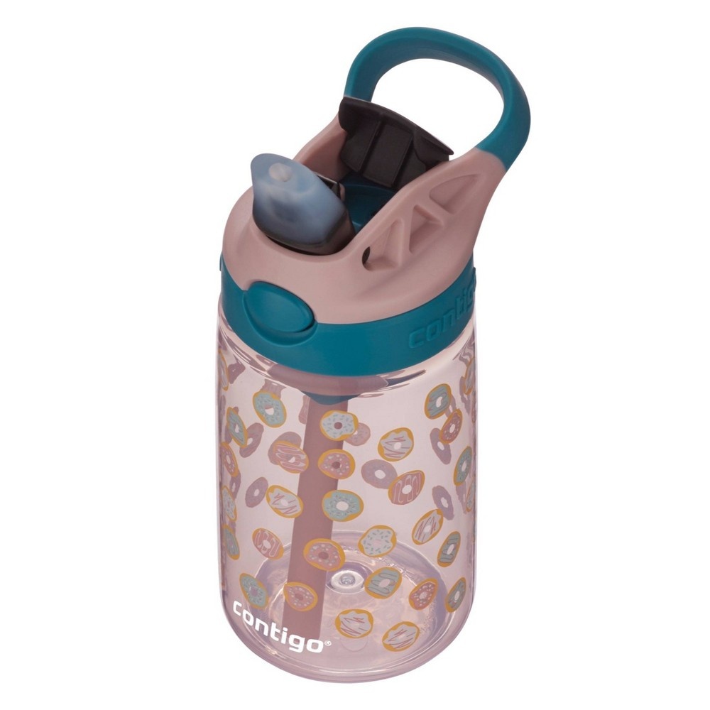 slide 3 of 3, Contigo 14oz Kids Water Bottle with Redesigned AutoSpout Straw Donuts, 1 ct