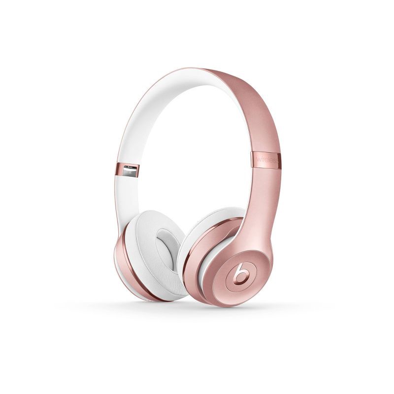 slide 2 of 10, Beats Solo³ Bluetooth Wireless All-Day On-Ear Headphones - Rose Gold, 1 ct