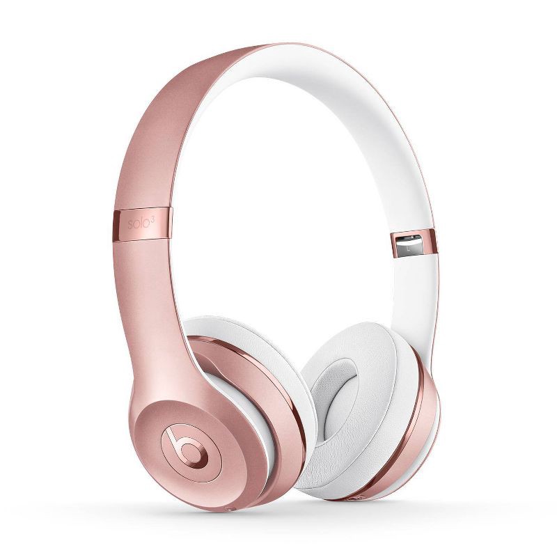 slide 1 of 10, Beats Solo³ Bluetooth Wireless All-Day On-Ear Headphones - Rose Gold, 1 ct