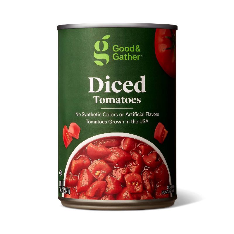 slide 1 of 3, Diced Tomatoes 14.5oz - Good & Gather™, 14.5 oz