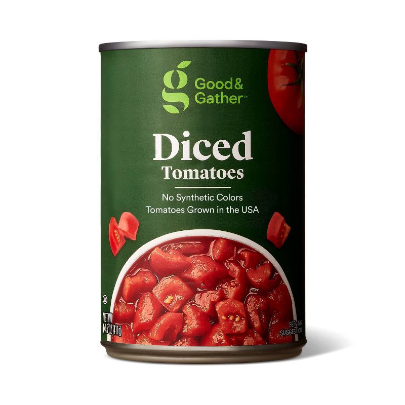 slide 1 of 3, Diced Tomatoes - 14.5oz - Good & Gather™, 14.5 oz