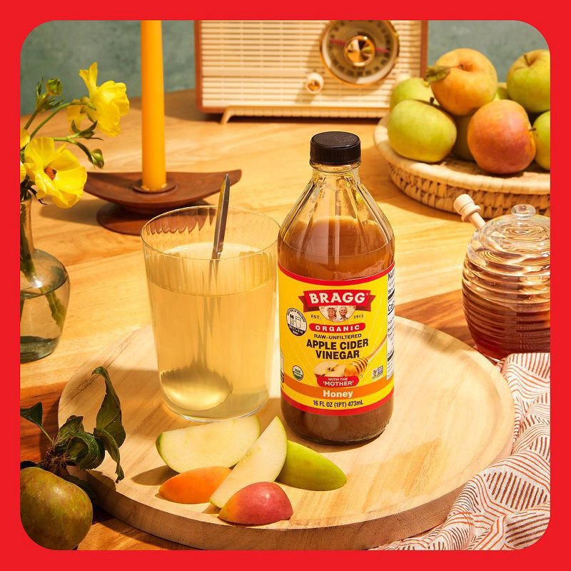 slide 6 of 8, Bragg Original Apple Cider Honey Vinegar - 16 fl oz, 16 fl oz