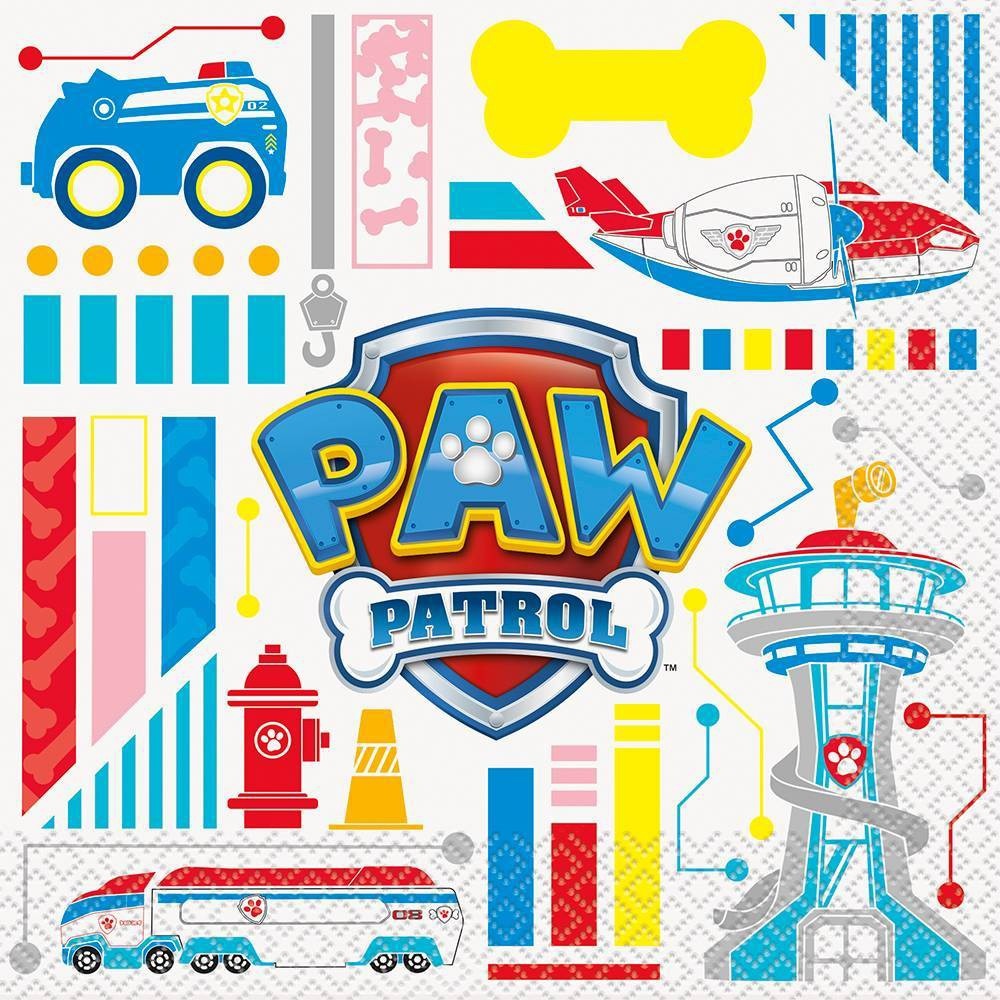 slide 1 of 3, PAW Patrol Paper Party Napkins, 16 ct