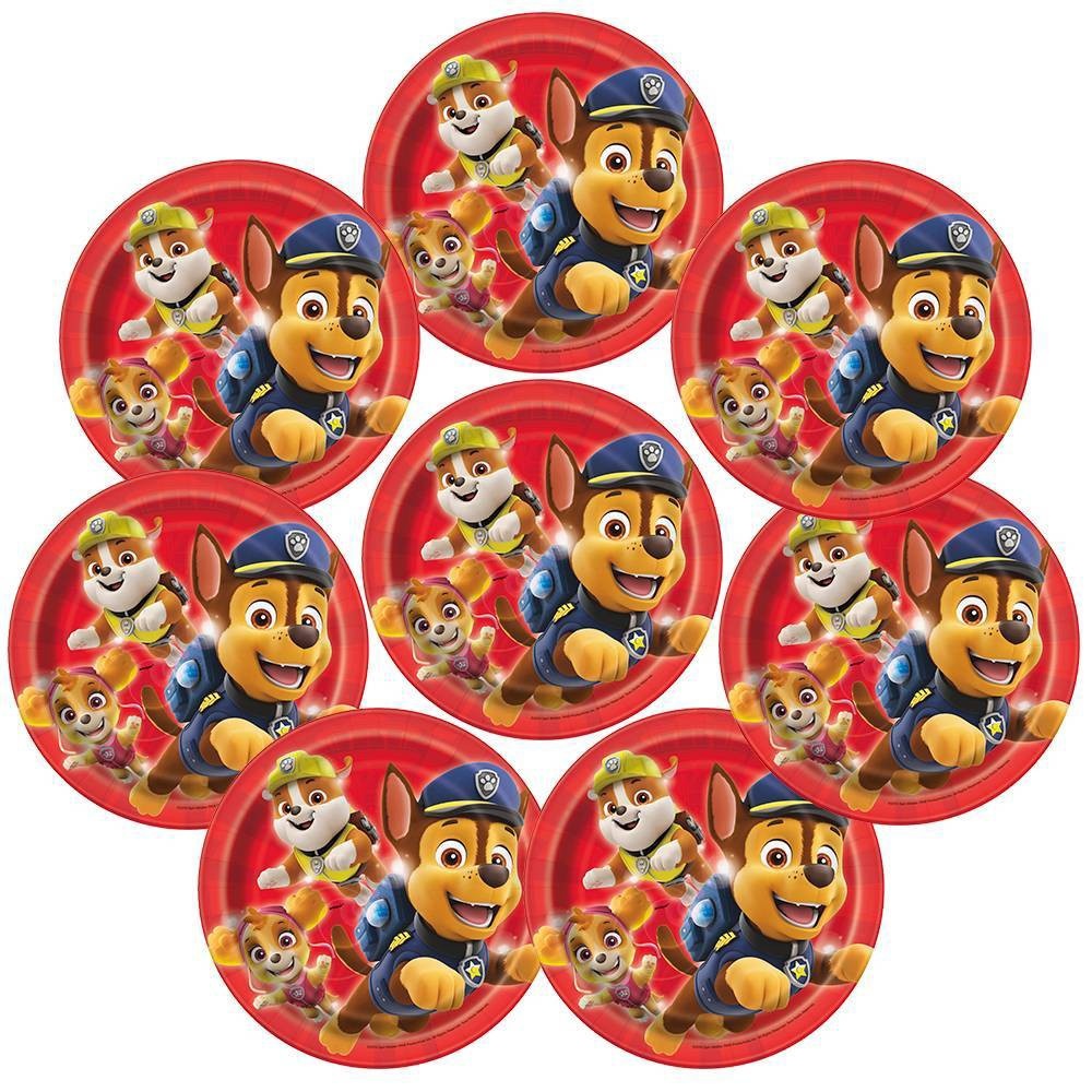 slide 2 of 3, PAW Patrol 7" Party Paper Plates, 8 ct