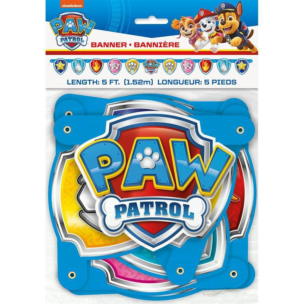 slide 2 of 3, PAW Patrol 5' Birthday Party Banner, 1 ct