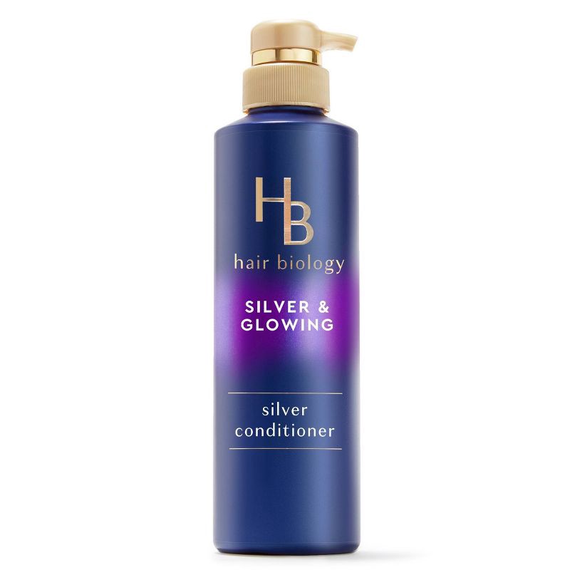 slide 1 of 14, Hair Biology Purple Conditioner with Biotin for Gray Blonde Brassy Color Treated Hair Fights Brassiness and Replenishes - 12.8 fl oz, 12.8 fl oz