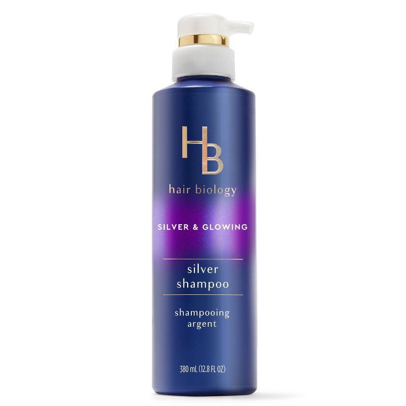 slide 11 of 11, Hair Biology Purple Shampoo with Biotin for Gray Hair - 12.8 fl oz, 12.8 fl oz