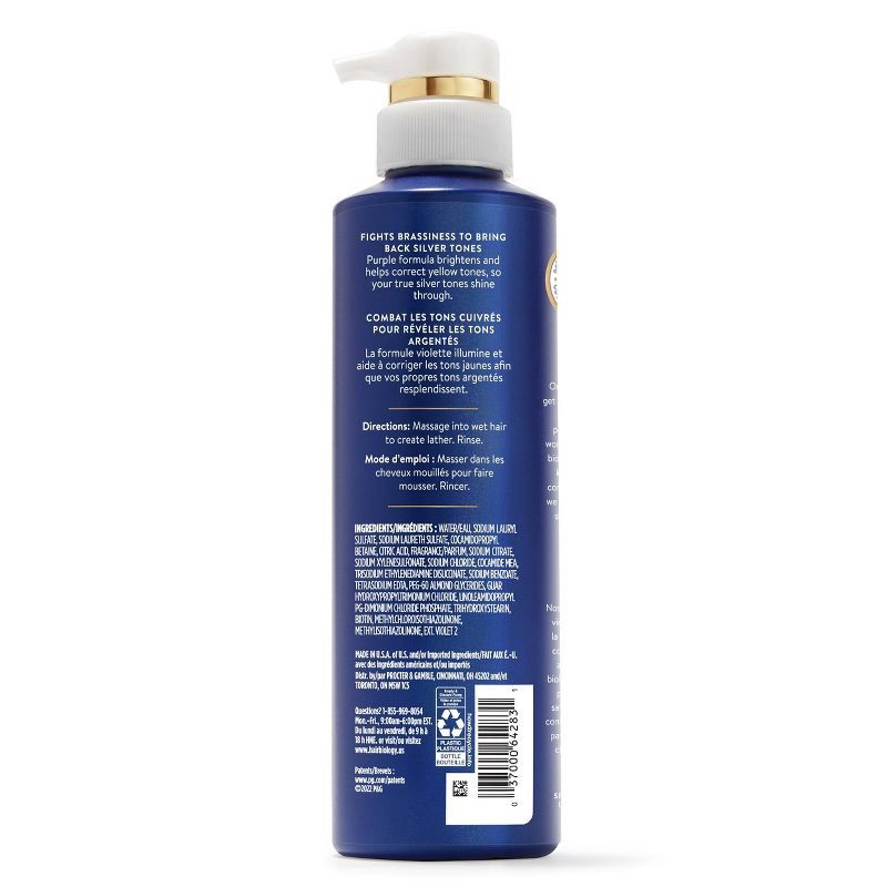 slide 8 of 11, Hair Biology Purple Shampoo with Biotin for Gray Hair - 12.8 fl oz, 12.8 fl oz