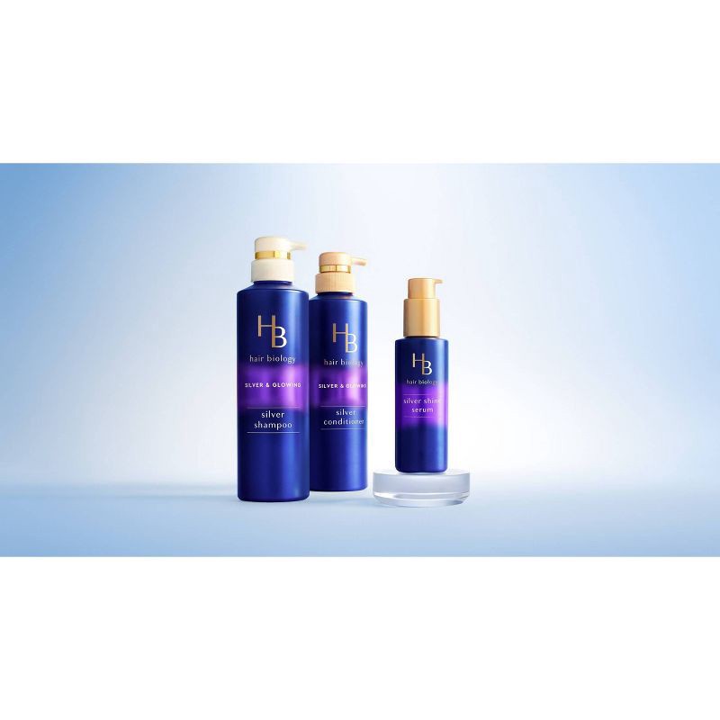 slide 3 of 11, Hair Biology Purple Shampoo with Biotin for Gray Hair - 12.8 fl oz, 12.8 fl oz