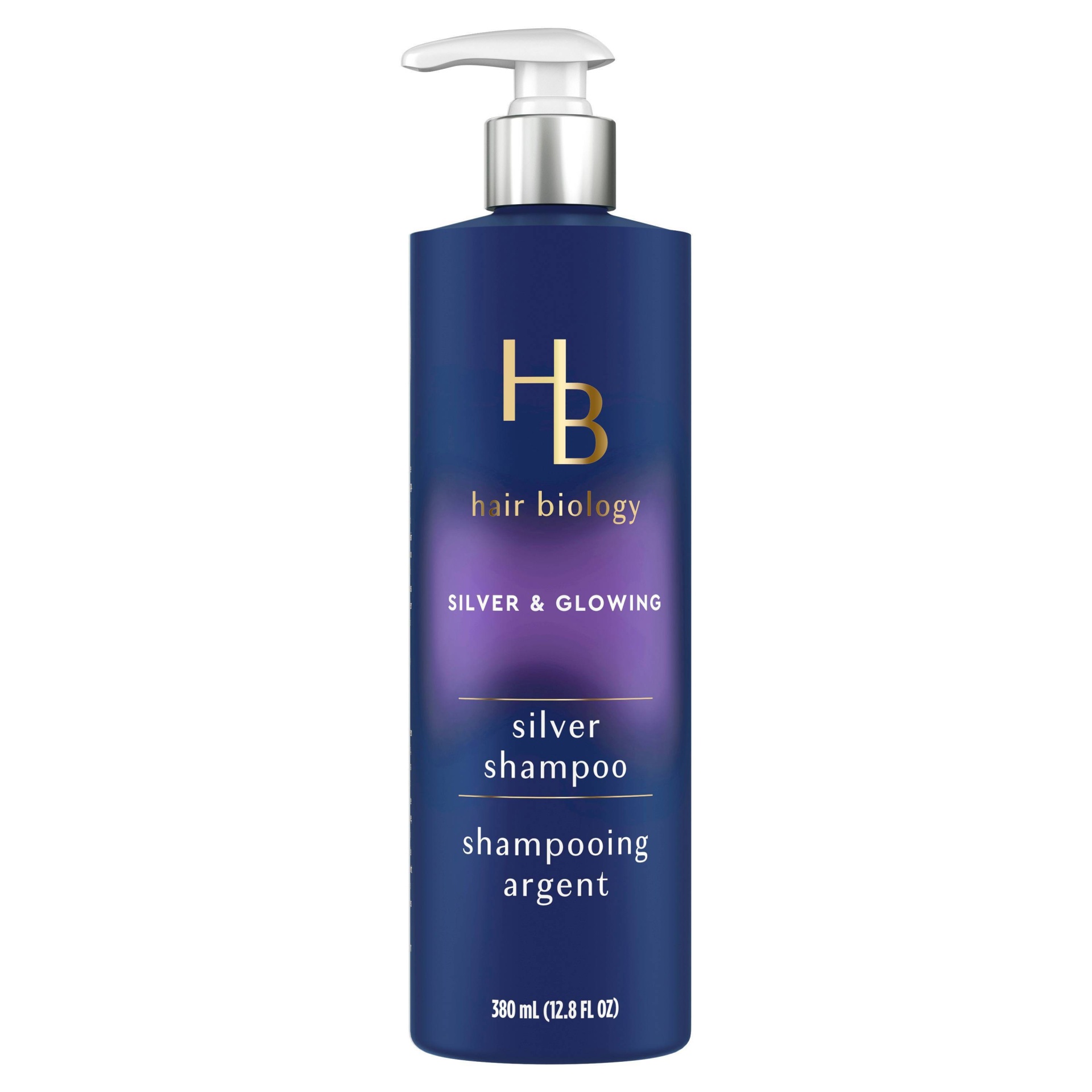 slide 1 of 11, Hair Biology Purple Violet Silver Shampoo For Gray or Blonde Brassy Color Treated Hair, Fights Brassiness and Replenishes - 12.8 fl oz, 12.8 fl oz