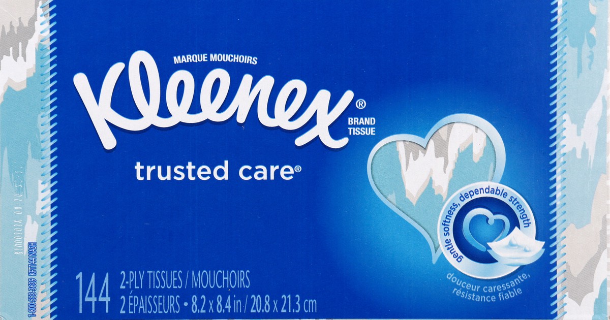 slide 5 of 9, Kleenex Trusted Care 2-Ply Tissue 144 ea, 144 ct