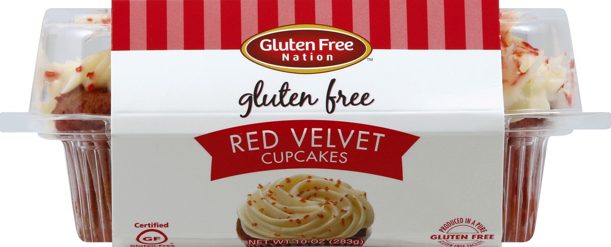 slide 1 of 7, Gluten Free Nation Cupcakes 4 ea, 1 ct