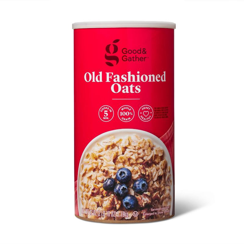 slide 1 of 3, Old Fashioned Oats - 42oz - Good & Gather™, 42 oz