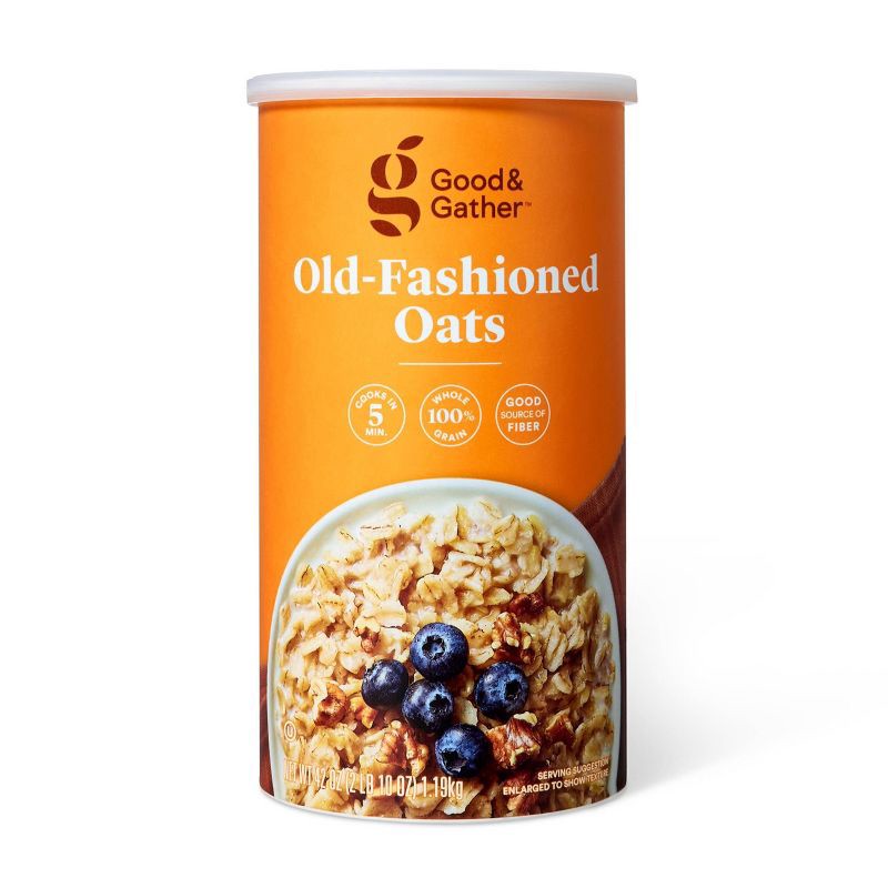 slide 1 of 5, Old Fashioned Oats - 42oz - Good & Gather™, 42 oz