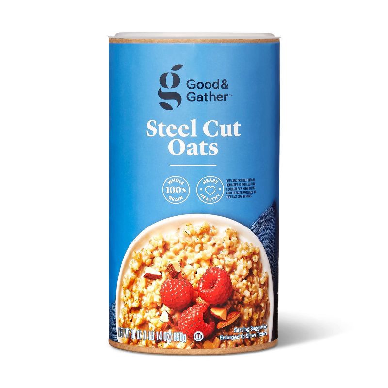 slide 1 of 3, Steels Cut Oats - 30oz - Good & Gather™, 30 oz