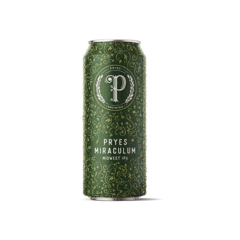 slide 1 of 1, Pryes Brewing Co. Pryes Brewing Miraculum Midwest IPA Beer- 4pk/16 fl oz Cans, 4 ct; 16 fl oz