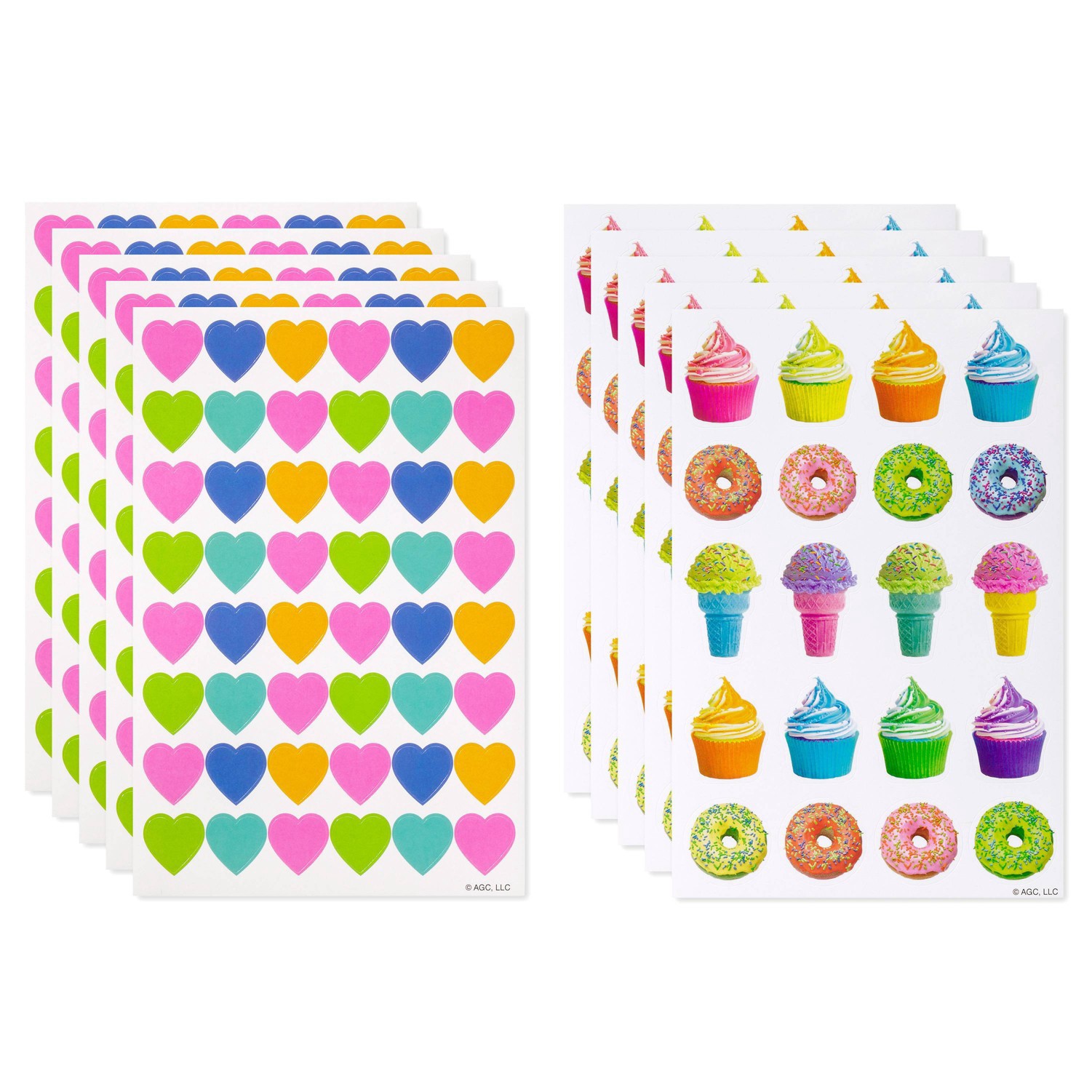 Carlton Cards 340ct Colorful Heart Stickers 340 ct Shipt