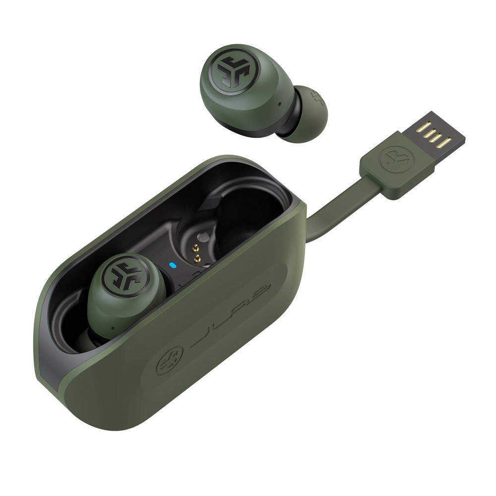 slide 2 of 7, JLab GO Air True Wireless Bluetooth Earbuds - Green, 1 ct