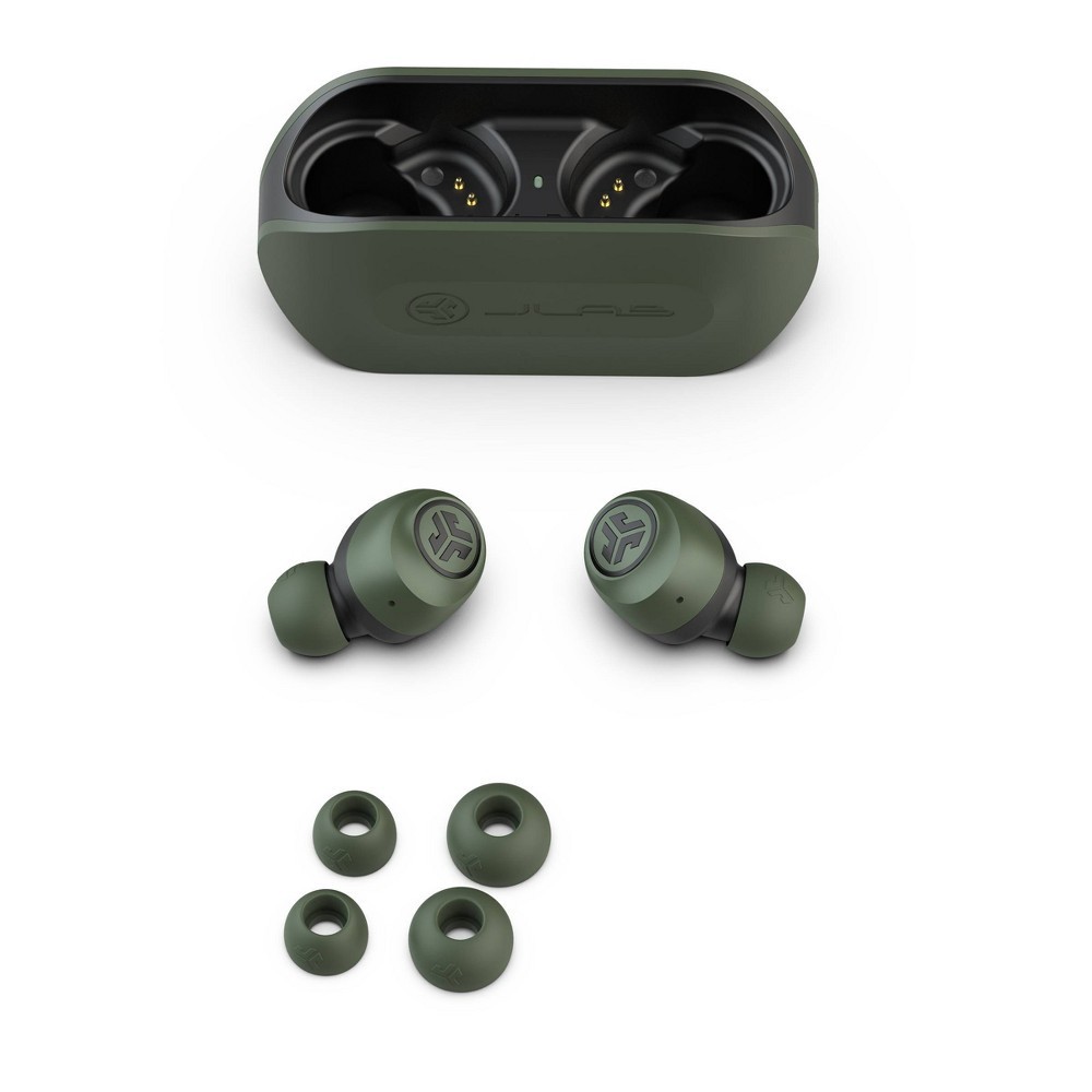 slide 3 of 7, JLab GO Air True Wireless Bluetooth Earbuds - Green, 1 ct