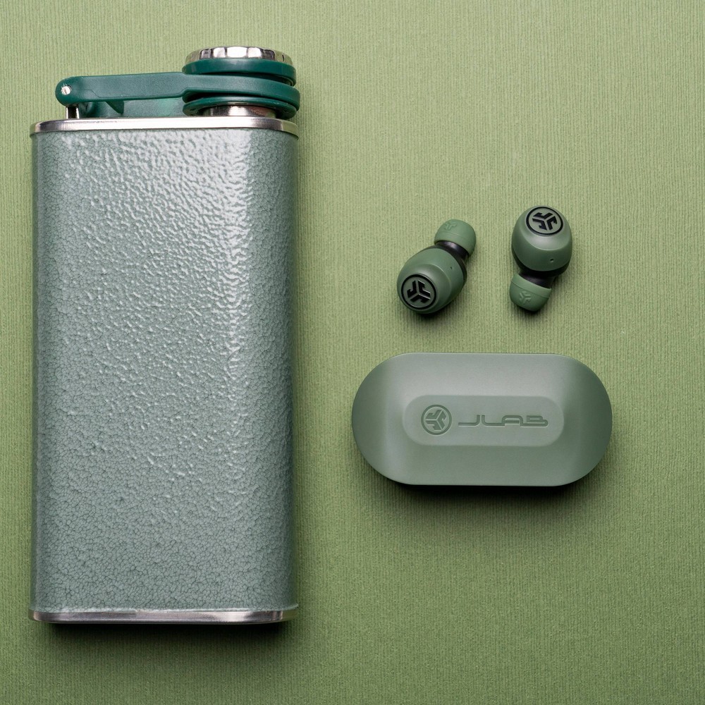 slide 5 of 7, JLab GO Air True Wireless Bluetooth Earbuds - Green, 1 ct