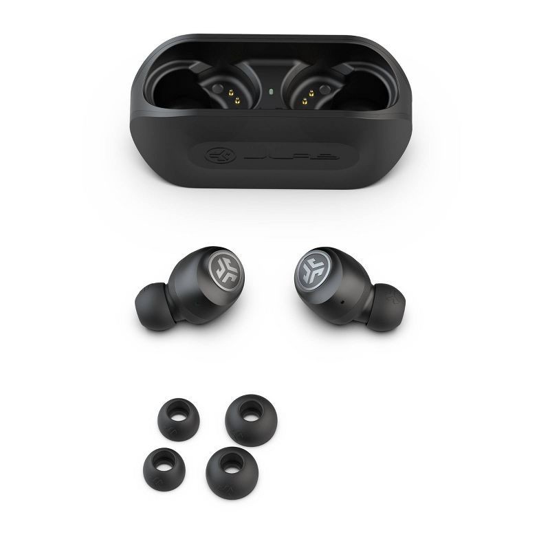 slide 4 of 7, JLab GO Air True Wireless Bluetooth Earbuds - Black, 1 ct