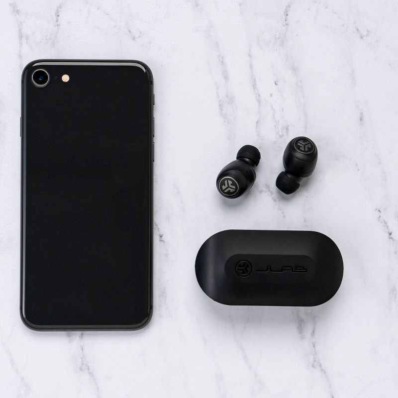 slide 5 of 7, JLab GO Air True Wireless Bluetooth Earbuds - Black, 1 ct