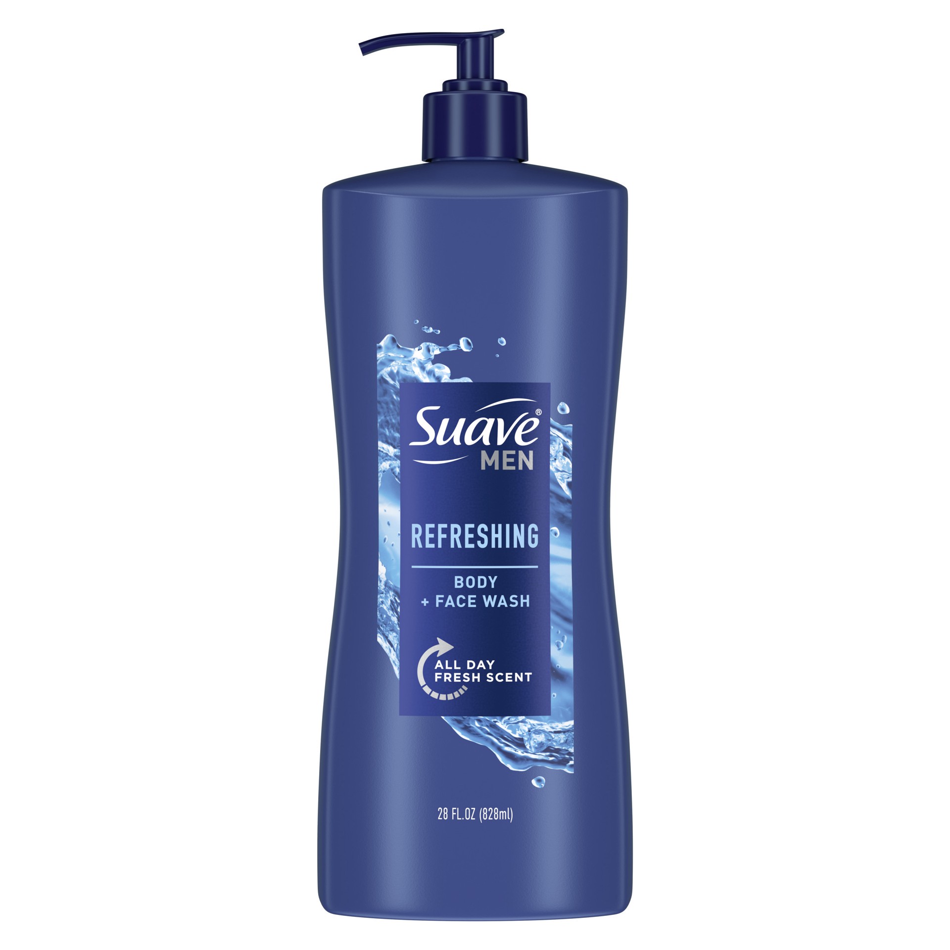 slide 1 of 3, Suave Men Body Wash Refresh, 28 oz, 28 oz