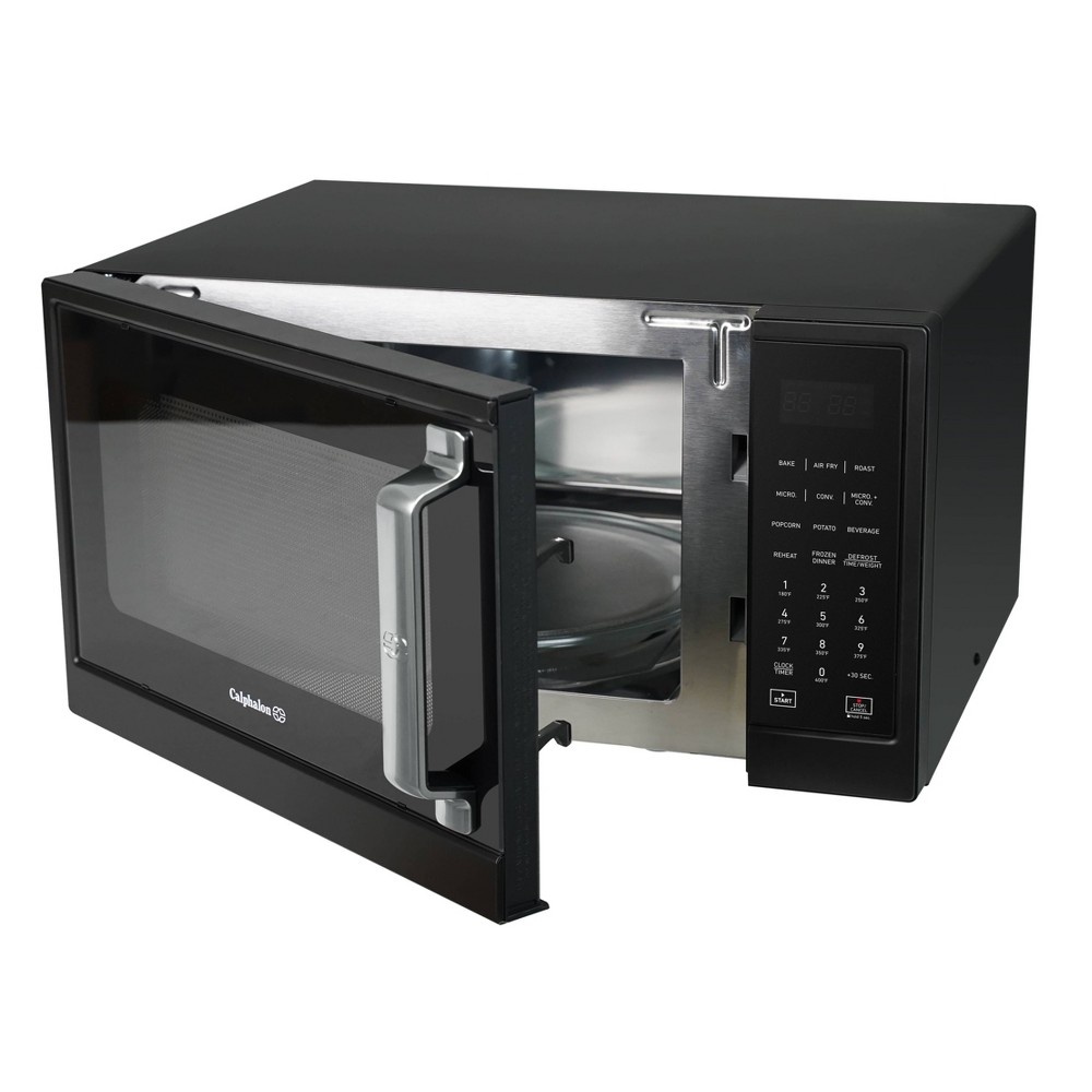 Calphalon 1.3 cu ft 1000W Air Fry Microwave Oven - Matte Black 1 ct