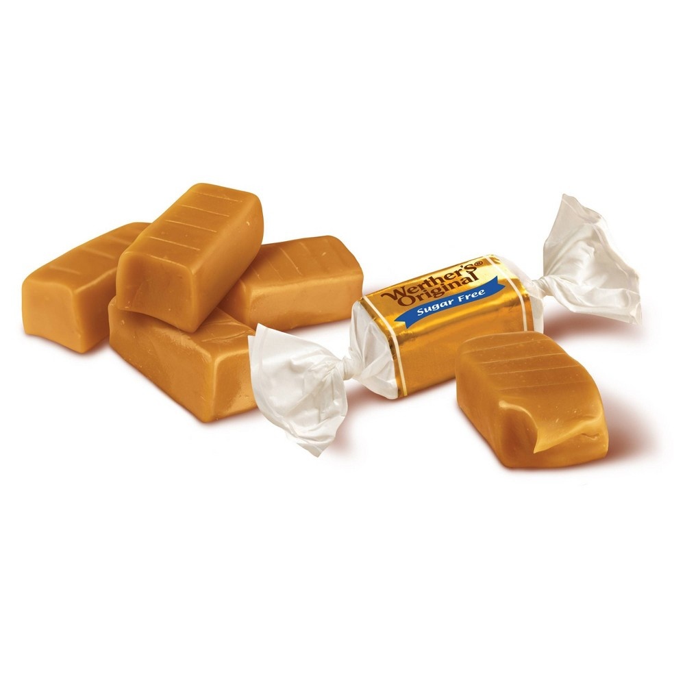 slide 3 of 4, Werther's Original Sugar Free Chewy Caramels Stand Up Bag -, 7.7 oz