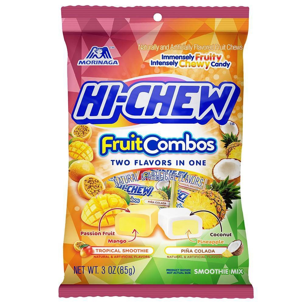 slide 1 of 11, Hi-Chew Hi Chew Fruit Combos Peg Bag, 3 oz