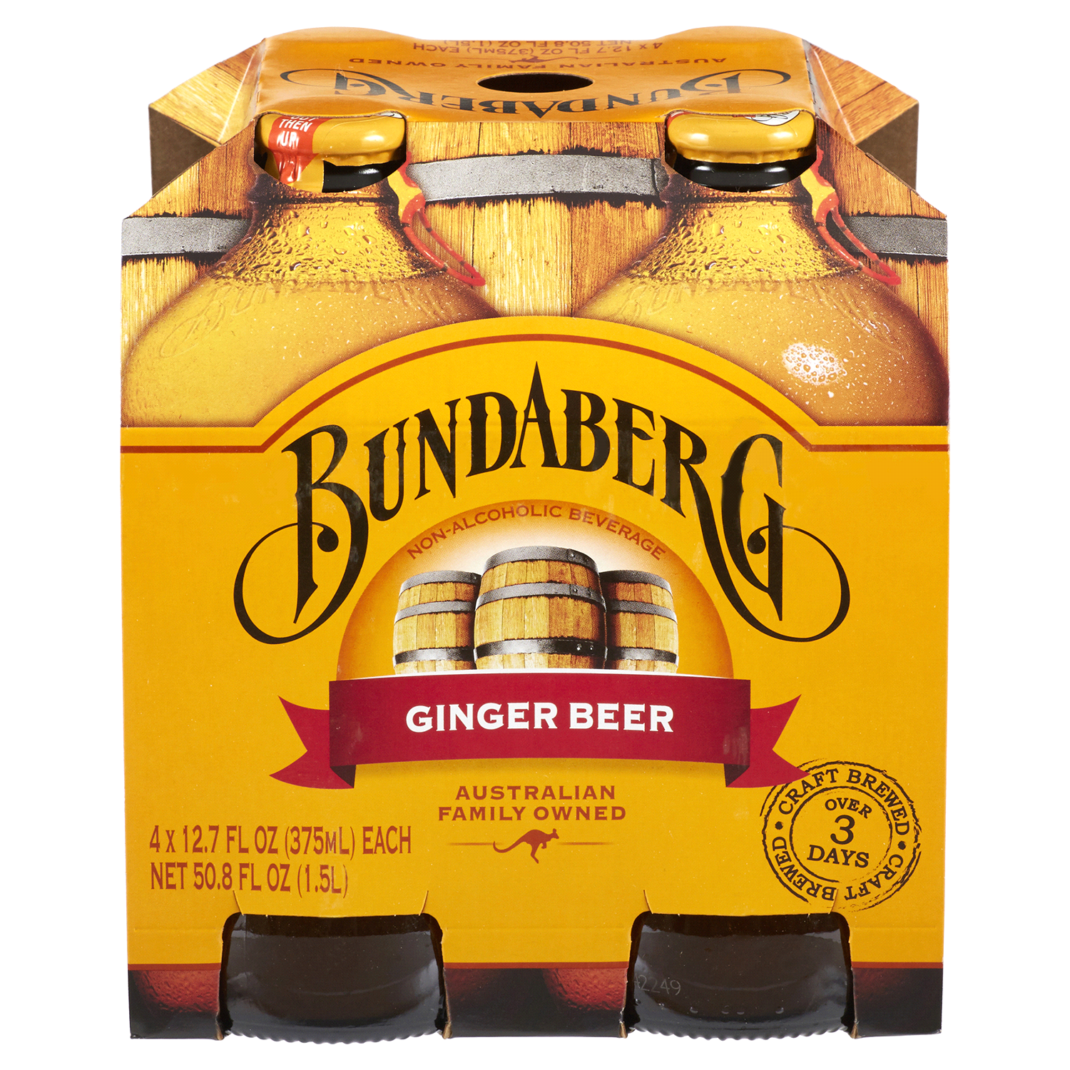 slide 1 of 2, Bundaberg Ginger Beer - 1500 ml, 4 ct; 375 oz