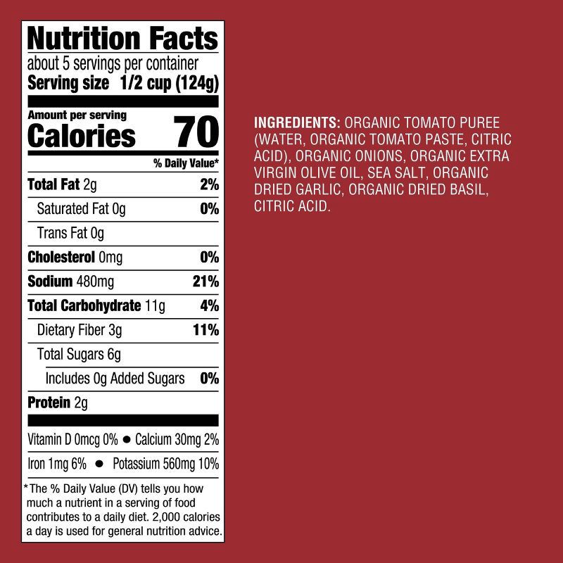 slide 4 of 4, Organic Marinara Pasta Sauce - 24oz - Good & Gather™, 24 oz