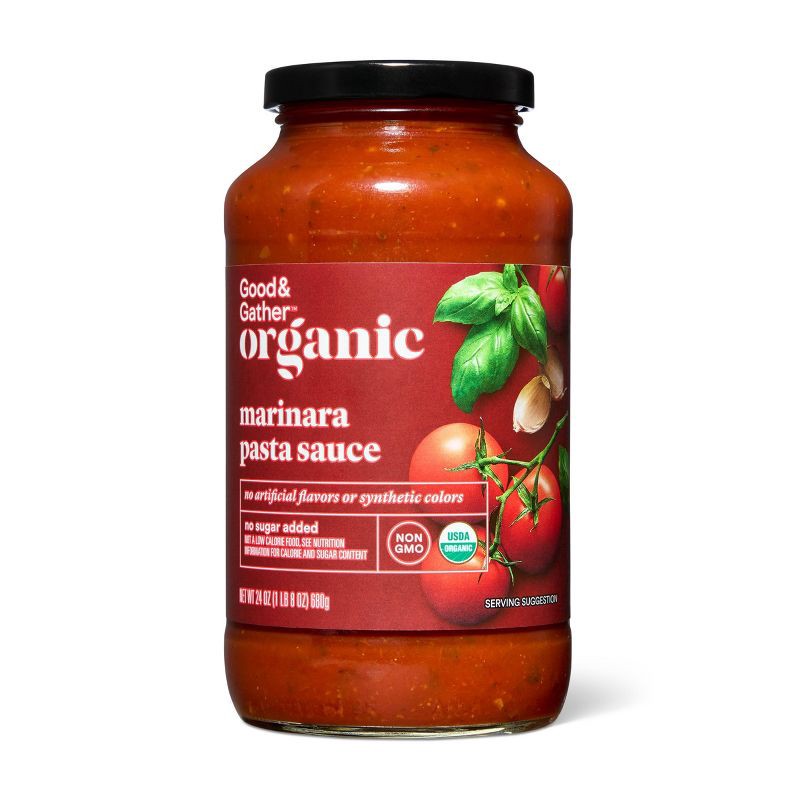 slide 1 of 5, Organic Marinara Pasta Sauce - 24oz - Good & Gather™, 24 oz