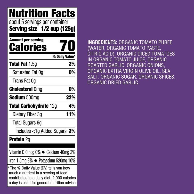 slide 4 of 4, Organic Roasted Garlic Pasta Sauce 24oz - Good & Gather™, 24 oz