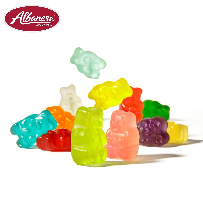 slide 4 of 9, Albanese Worlds Best 12 Flavor Gummi Bears Candy - 36oz, 36 oz