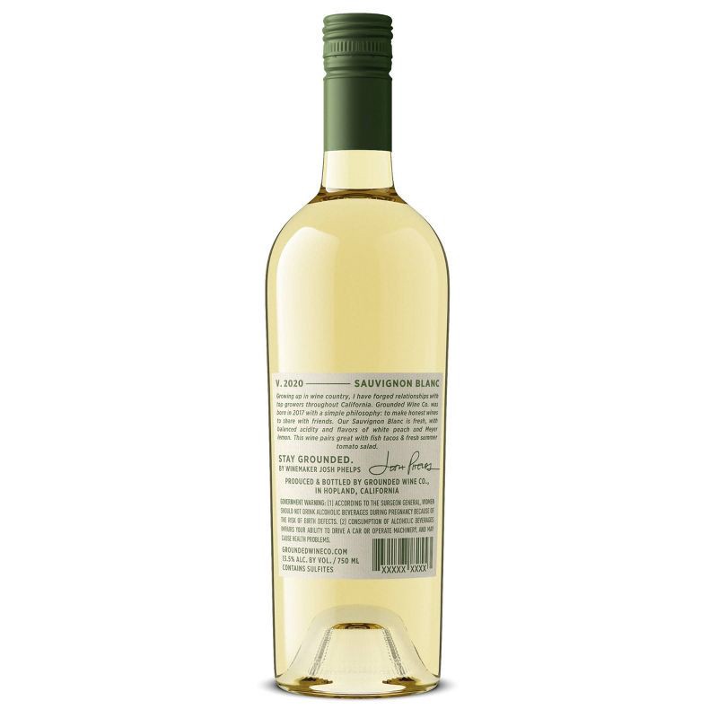 slide 3 of 3, Grounded Wine Co. Grounded by Josh Phelps Sauvignon Blanc White Wine - 750ml Bottle, 750 ml