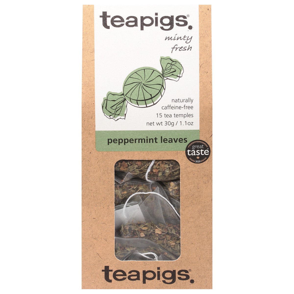 slide 2 of 13, teapigs Tea Temples Peppermint Leaves Tea 15 ea, 15 ct