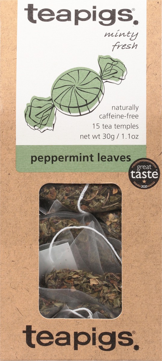 slide 5 of 13, teapigs Tea Temples Peppermint Leaves Tea 15 ea, 15 ct