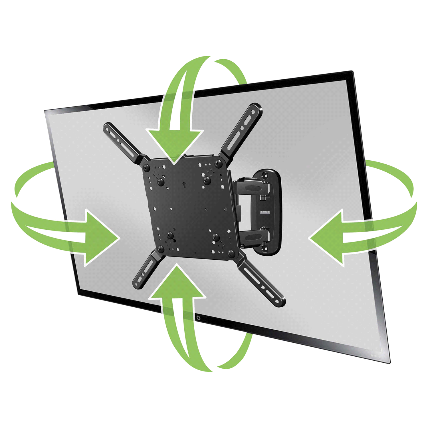 slide 3 of 4, Sanus Full Motion TV Mount for TVs 32 to 55 inches and up to, 50 lb