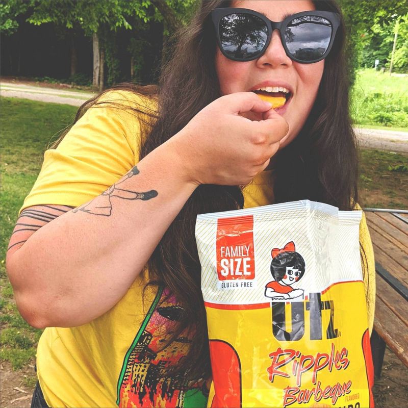 slide 5 of 5, Utz Ripples Barbeque Potato Chips - 7.75oz, 7.75 oz